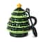 Glitzhome® 6.5" Christmas Ceramic Tree Mug with Lid and Spoon